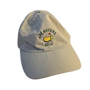 American Needle Yellow 2012 Masters Adjustable Hat PGA Golf - Size One Size